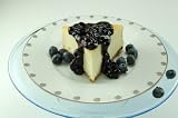 New York Style Cheesecake with Blueberry Topping