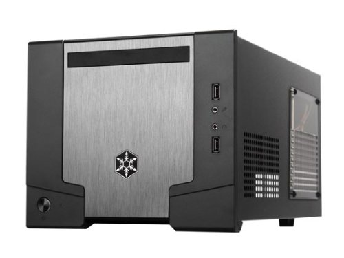 SilverStone Mini-ITX/Mini-DTX Case with 600W 80+ Bronze Certified Power Supply with Window SG07B-W (Black)