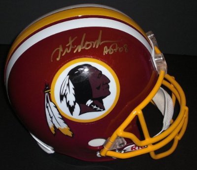 Art Monk Autographed Washington Redskins Full Size Helmet with 