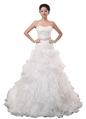 A-line Strapless Mermaid Chiffon/Polyester/Viscose Beaded Party Dress  With a Sash 