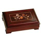 Jewelry : Mele 'Claire' Musical Cherry Jewelry Box With Floral Inlay