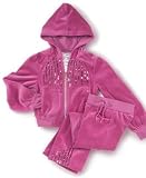 Apparel : Hannah Montana Girls Velour Sequined Hoodie