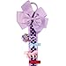Wrapables Hair Clip and Hair Bow Holder, Purple Polka Dots
