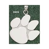 Clemson Univ Paw Polished Giant Charm/Pendant -14K/10K, Stainless Steel or Gold Plated
