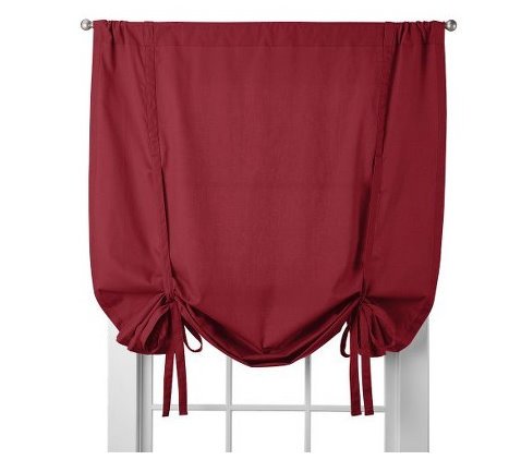 Room Essentials� Sailcloth Tie-Up Shade - Red (45x63")