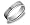 Men's 14k White Gold 6mm Comfort Fit Wedding Band with Satin Center Ring, Size 9