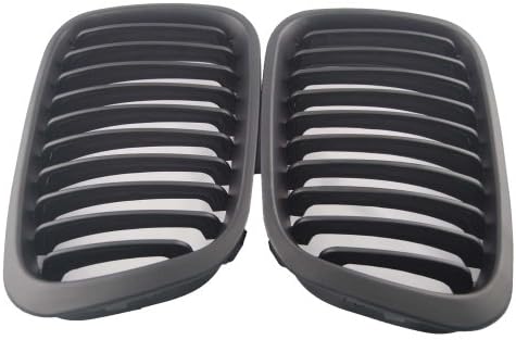 Euro Front Center Kidney Grille Grilles Grill For 1998 1999 2000 2001 BMW E46 4 Door 4D Sedan 320i 323i 325i 328i 330i Matte Black