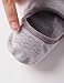 Vero Monte 4 Pairs Mens No Show Boat Shoe Liners *Heel Silicon Non-Slip Grips*