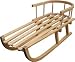 Wooden sledge with back rest up to 30 kg load