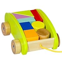 Educo Pull Along Mini Block Cart