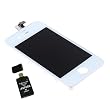 Original LCD Touch Screen And Glass Digitizer Assembly For iPhone 4G White + AGPtek USB all-in-one Card Reader