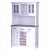 Home Styles Steel Top Buffet and 2-Door Hutch in White