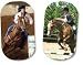 Horse Theme Military Style ID Tags - Photo Dog Tags