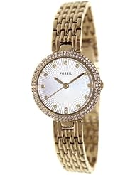 Fossil Womens ES3346 Olive Analog Display Analog Quartz Gold Watch