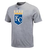 MLB Kansas City Royals Youth Short Sleeve Basic Tee (Steel Heather, X-Large)