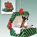   - Boxer Christmas Ornament Hanging Gift Box
