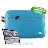 MacBook Pro Sleeve Sky Blue with Extra Pocket for All Models of Apple MacBook Pro 13.3 Inch Laptop (MC700LL/A , MC724LL/A , MC374LL/A , OS X Lion , OS X , 2.66 GHz , MacBook Accessories ) + VanGoddy Live * Laugh * Love Wrist band!!!