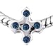Pugster Cross Shape Studded European Beads Bracelet
