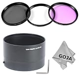 Essential Filter Kit for NIKON Coolpix L110 Point & Shoot Camera - Includes: 67MM Filter Kit (UV, Polarizing, Fluorescent) + Aluminum Adapter Tube + Premium Goja Microfiber Cleaning Cloth