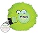 goDog Furballz Squeaky Plush Ball Dog Toy, Chew Guard Technology - Lime, Small