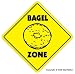 BAGEL ZONE -Sign- hot fresh bagels coffee shop slicer