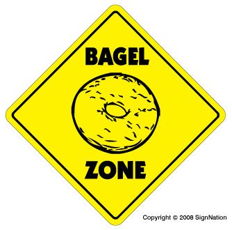 Bagel Zone Sign