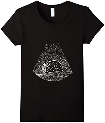 Women's Ultrasound Tacos Maternity Pregnancy T Shirt XL Black