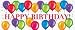 Birthday Balloons Giant Banner