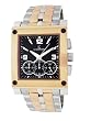 Le Chateau Men's T/T Watch w/Chrono & Military time "Sports Dinamica" Collection #5403MCHR (Black Dial)