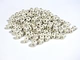 300個 アルファベット ウッドビーズ 10mm 木製 ストリング オマケ付き