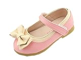 (コ-ランド) Co-land プリンセス風 子供靴 キッズ フラットシューズ 女の子 ガールズ ベルクロシューズ リボン バイカラー 女児 ベビー フォーマル靴 結婚式 ピンク 13cm