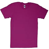 American Apparel - Fine Jersey Short Sleeve T-Shirt, Raspberry, XS