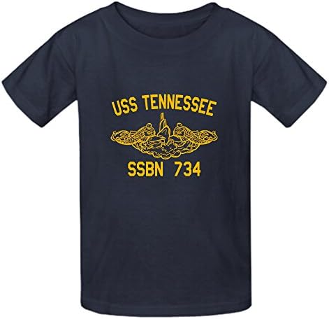MEGANHO Design US Navy USS Tennessee SSBN-734 Children T Shirt Cotton O neck Grey