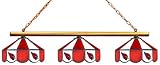 NFL Arizona Cardinals Three Shade Stained Glass Billiard Table Lamp