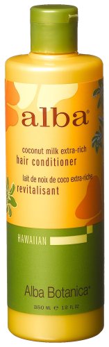 Alba Botanica Coconut Milk Extra,rich Hair Conditioner, 12 -Ounce Bottle (Pack of 2) by Alba Botanica