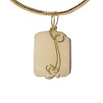 Dolomite Necklace 02 Choker White Stone Crystal Healing Gold Wire Wrap Omega 18