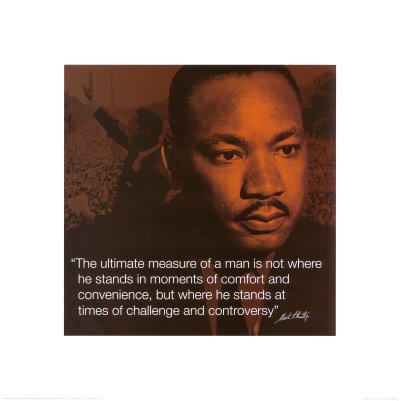 Martin Luther King, Jr.: Measure of a Man Art Poster Print,