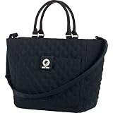 VERA BRADLEY LARGE TOGGLE BLACK MICROFIBER BAG