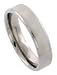 Jewelry : Titanium 6 mm (1/4") Comfort Fit Band with Beveled Polished Edges and Satin Surface