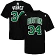 NBA adidas Boston Celtics #34 Paul Pierce Black Net Player T-shirt