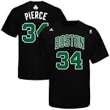 adidas Boston Celtics #34 Paul Pierce Black Net Player T-shirt