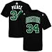 NBA Adidas Boston Celtics #34 Paul Pierce Black Net Player T-shirt