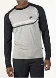Nike Mens Long Sleeve Swoosh T-Shirt Dark Grey