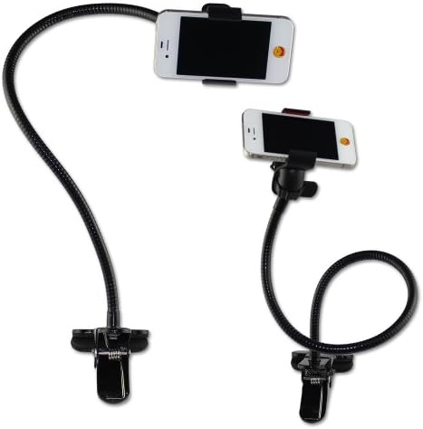 Ollow Hollow Cell Phone Clip Universal Flexible Long Arms Holder for SAMSUNG GALAXY S5,iphone 5,5S,4,4S,6, HTC, Nokia,LG,all Mobiles Wide Less Than 95mm for Bedroom, Kitchen, Office, Bathroom