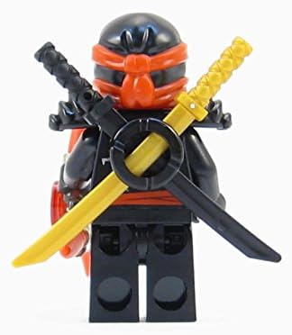 Lego Ninjago Deepstone Kai Ninja Minifigure Red Aeroblade Swords
