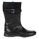 Hush Puppies Fairground Senior Girls Black Leather Boots