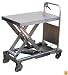 Vestil CART-1100-SS Hydraulic Scissor Lift Cart, Stainless Steel, 1100 lbs Capacity, 35-1/2