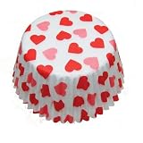 Heart Pattern Large Cupcake Cases (60)