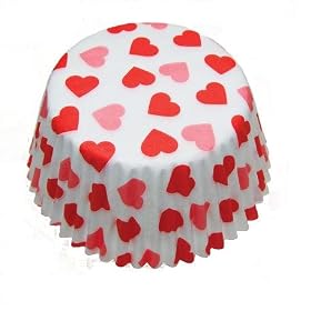 Heart Pattern Large Cupcake Cases (60)