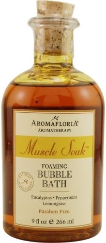 MUSCLE SOAK by Aromafloria FOAMING BUBBLE BATH 9 OZ BLEND OF EUCALYPTUS, PEPP... (Package of 3 )